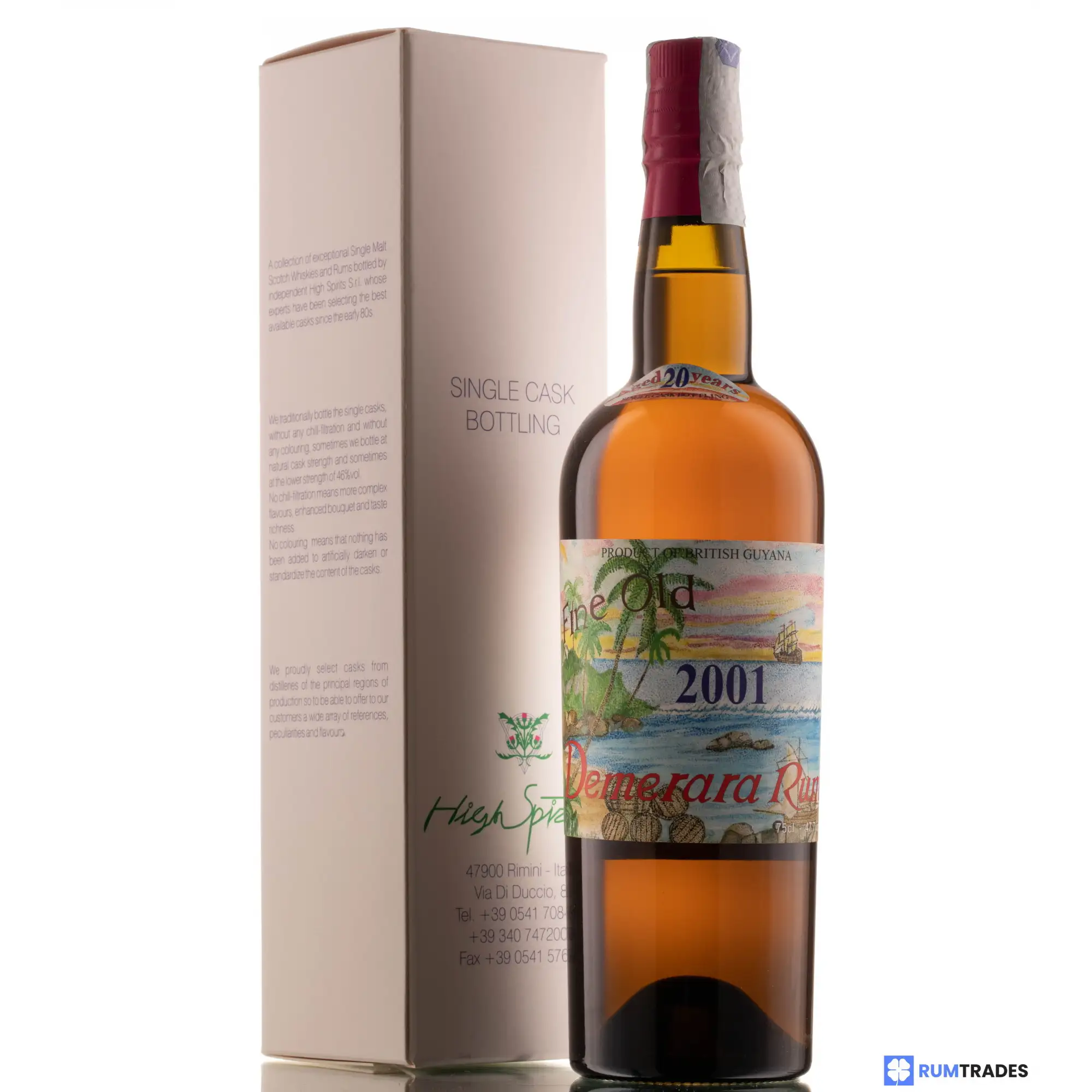 High Spirits Collection Diamond (Port Mourant) Demerara Rum 2001