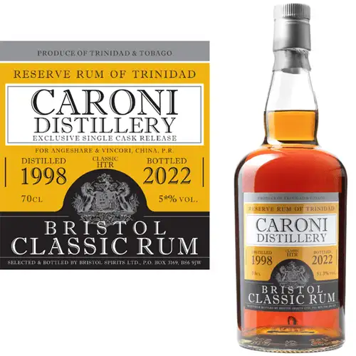 Bristol Caroni Reserve Rum of Trinidad HTR 1998