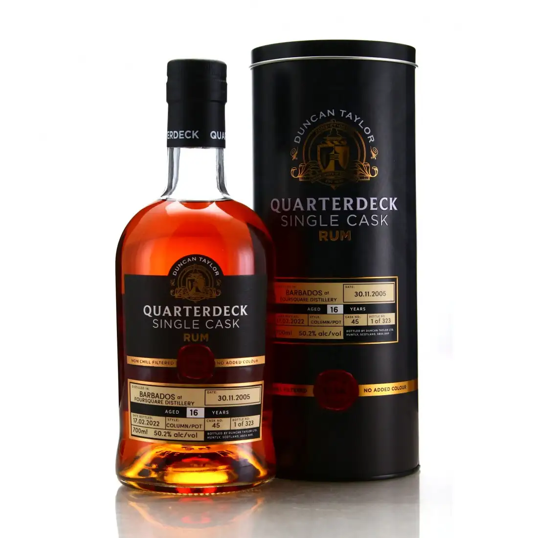 Duncan Taylor Foursquare Quarterdeck Single Cask Barbados 2005
