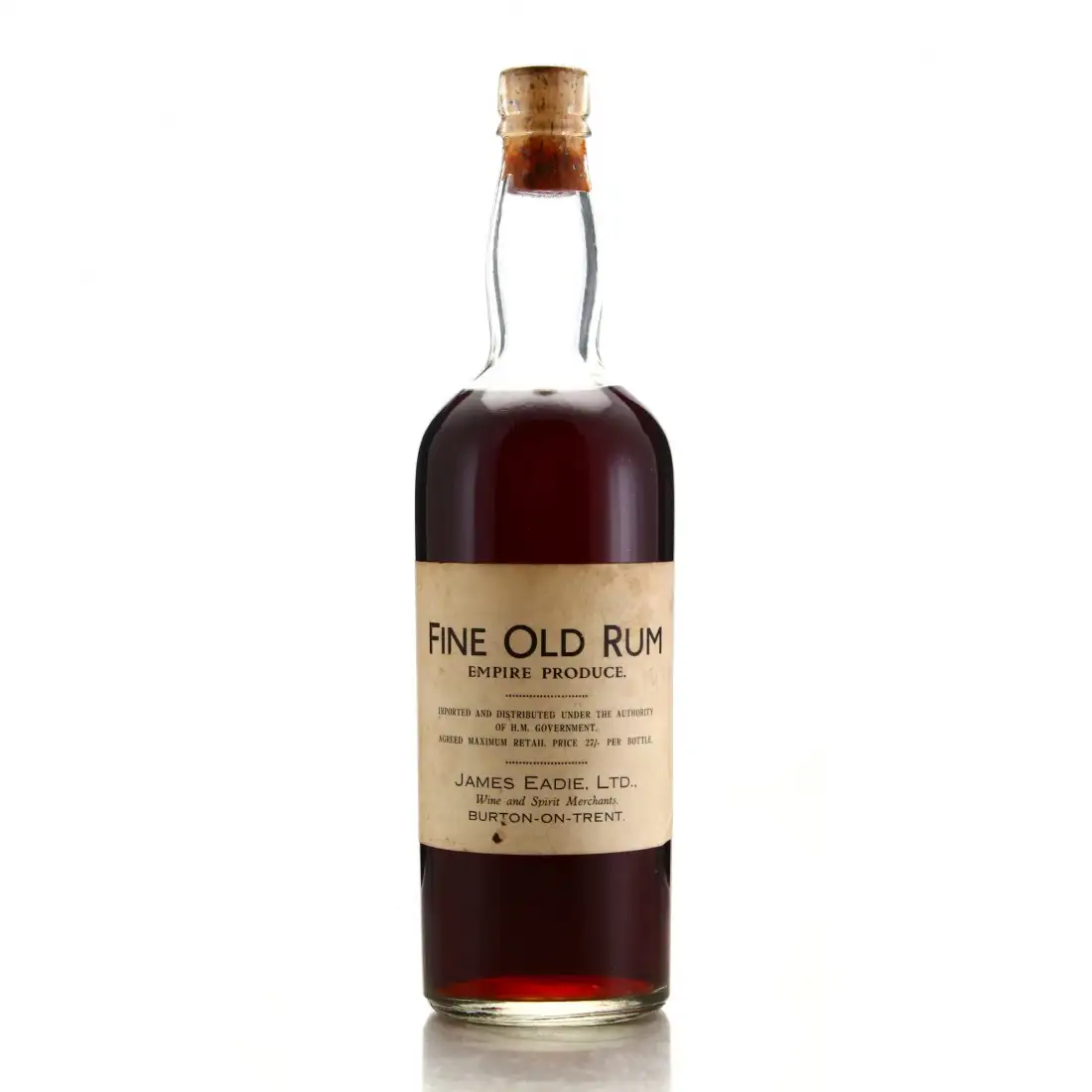 James Eadie LTD. Fine Old Rum Empire Produce 1930s