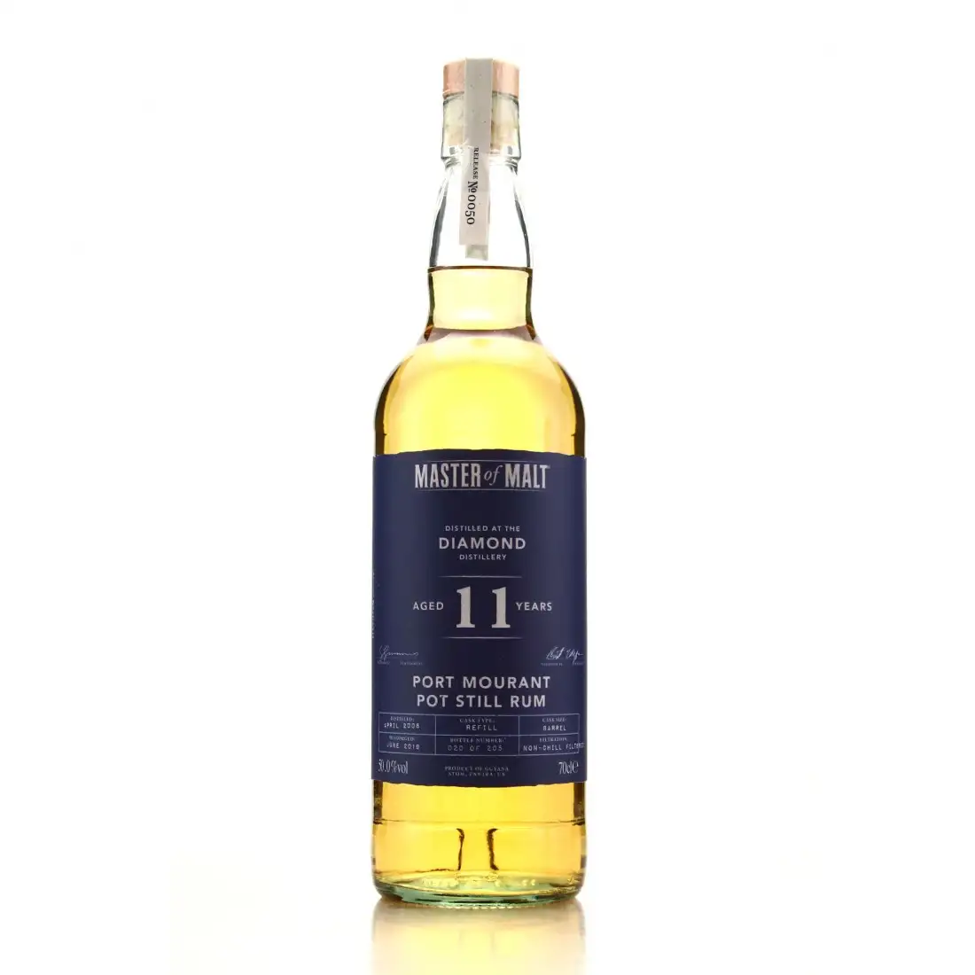Master of Malt Diamond Port Mourant Pot Still Rum 2008