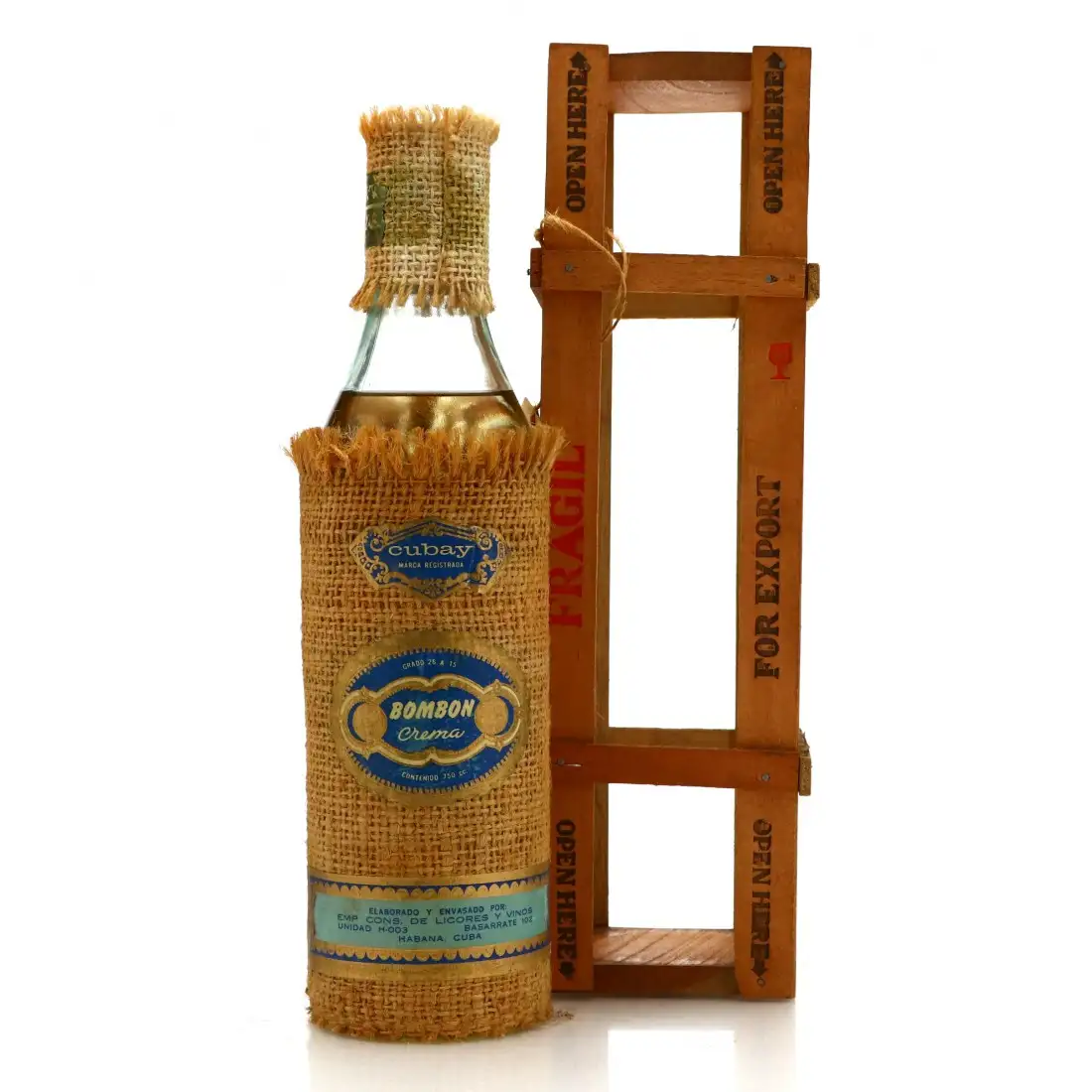 Cuba Ron S.A. Ron Cubay Bombon Crema Licor
