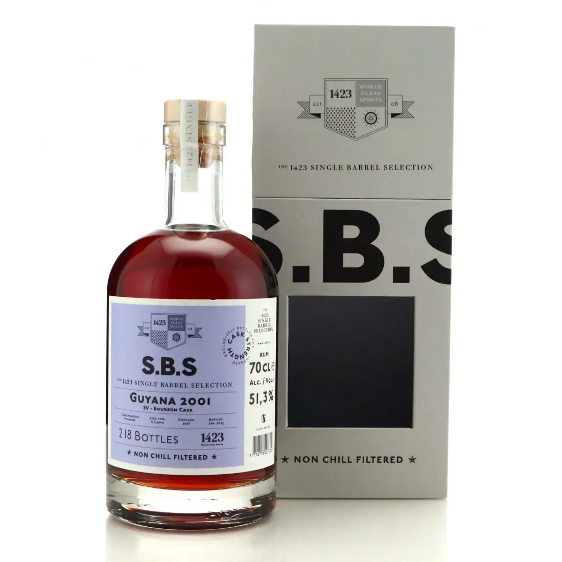 Uitvlugt (Port Mourant) S.B.S Guyana 2001 (Bourbon Cask) SV