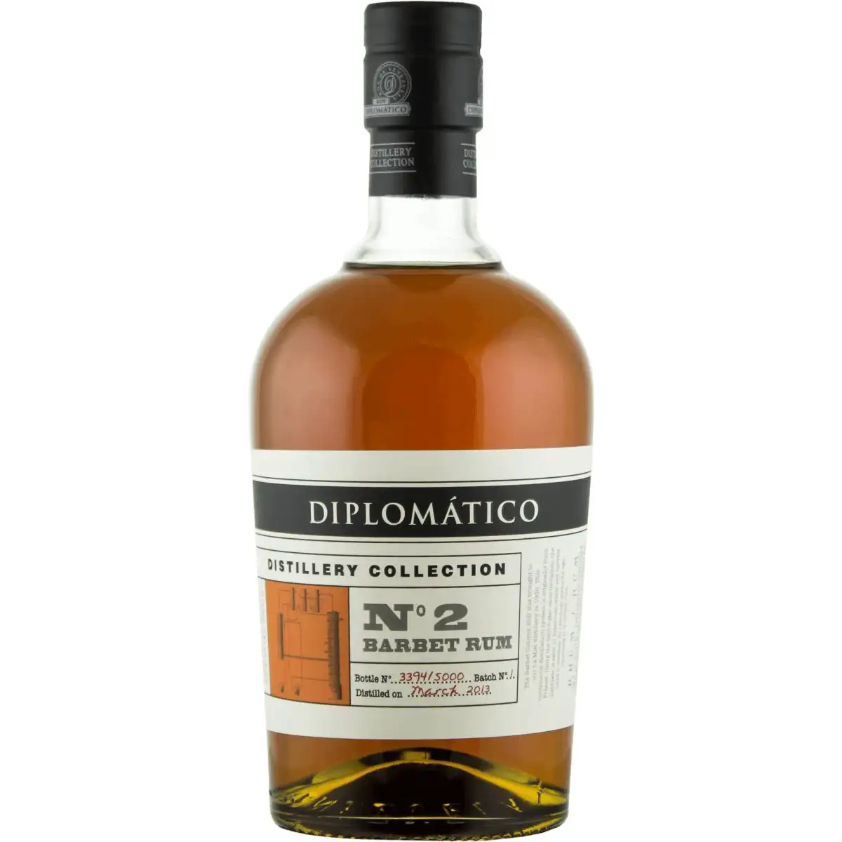 Diplomático No. 2 Single Barbet Column Rum