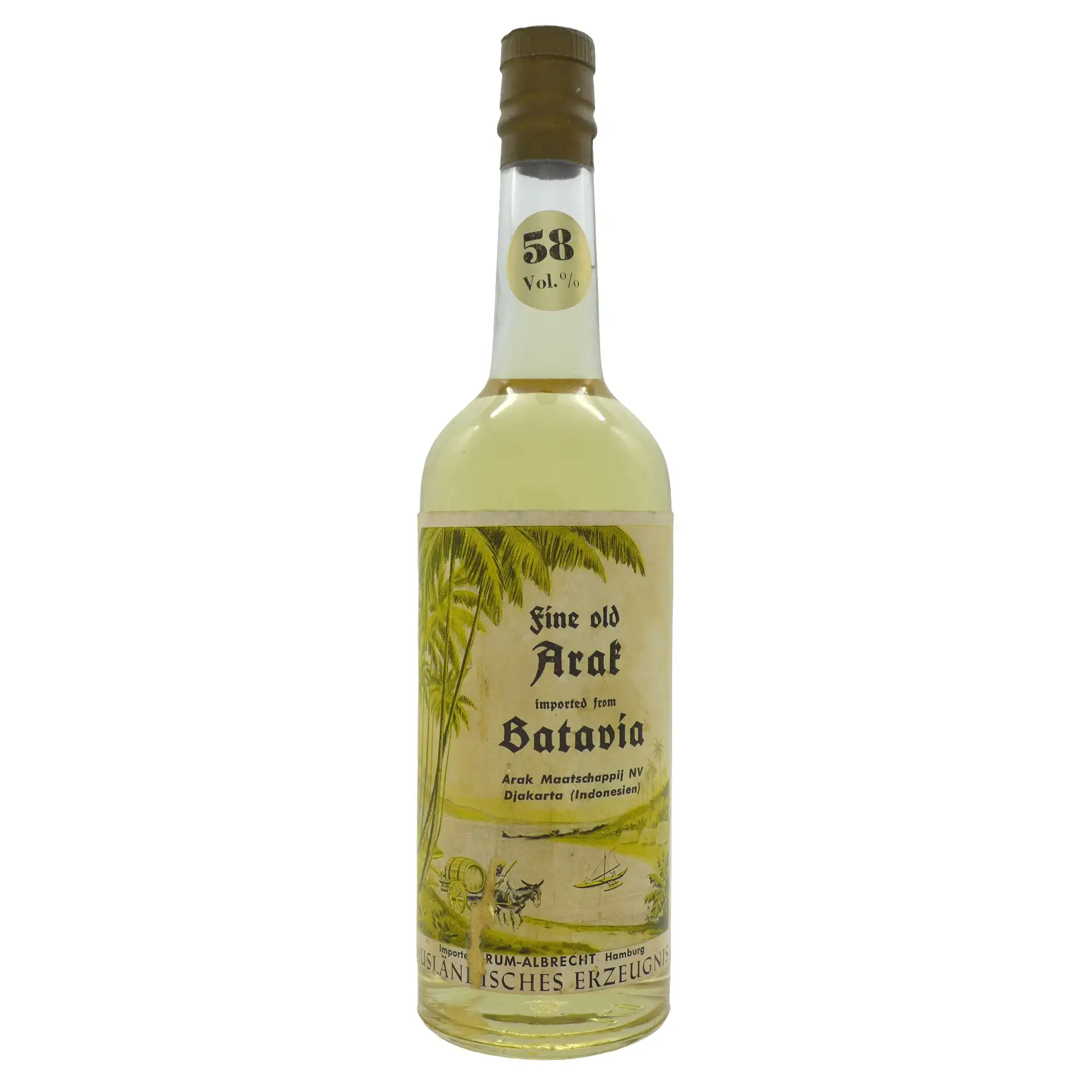 Rum Albrecht Arak Maatschappij NV Djakarta fine old Arak