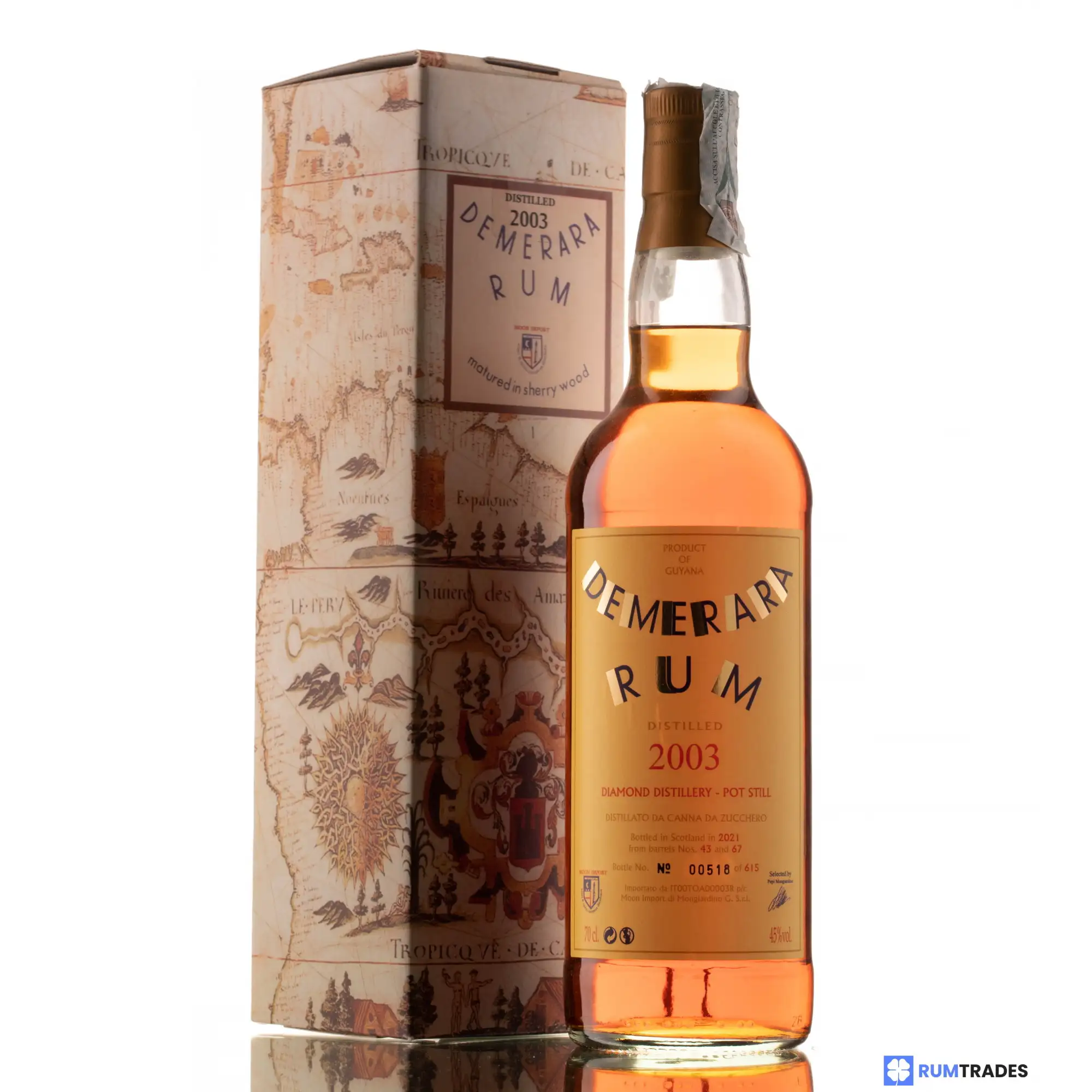 Moon Import Diamond Demerara Rum 2003