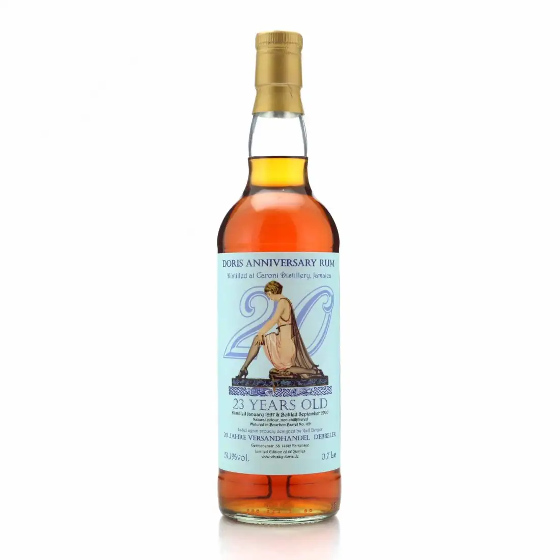 Whisky Doris Caroni Doris 20th Anniversary Rum 1997