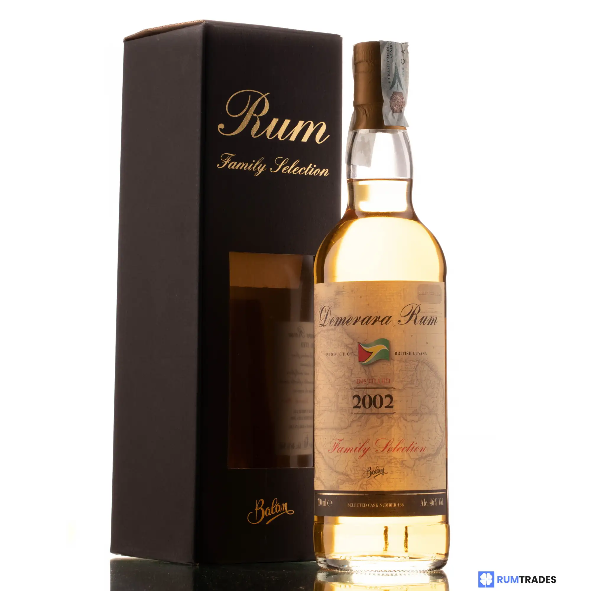 Balan Diamond Family Selection Demerara Rum 2002
