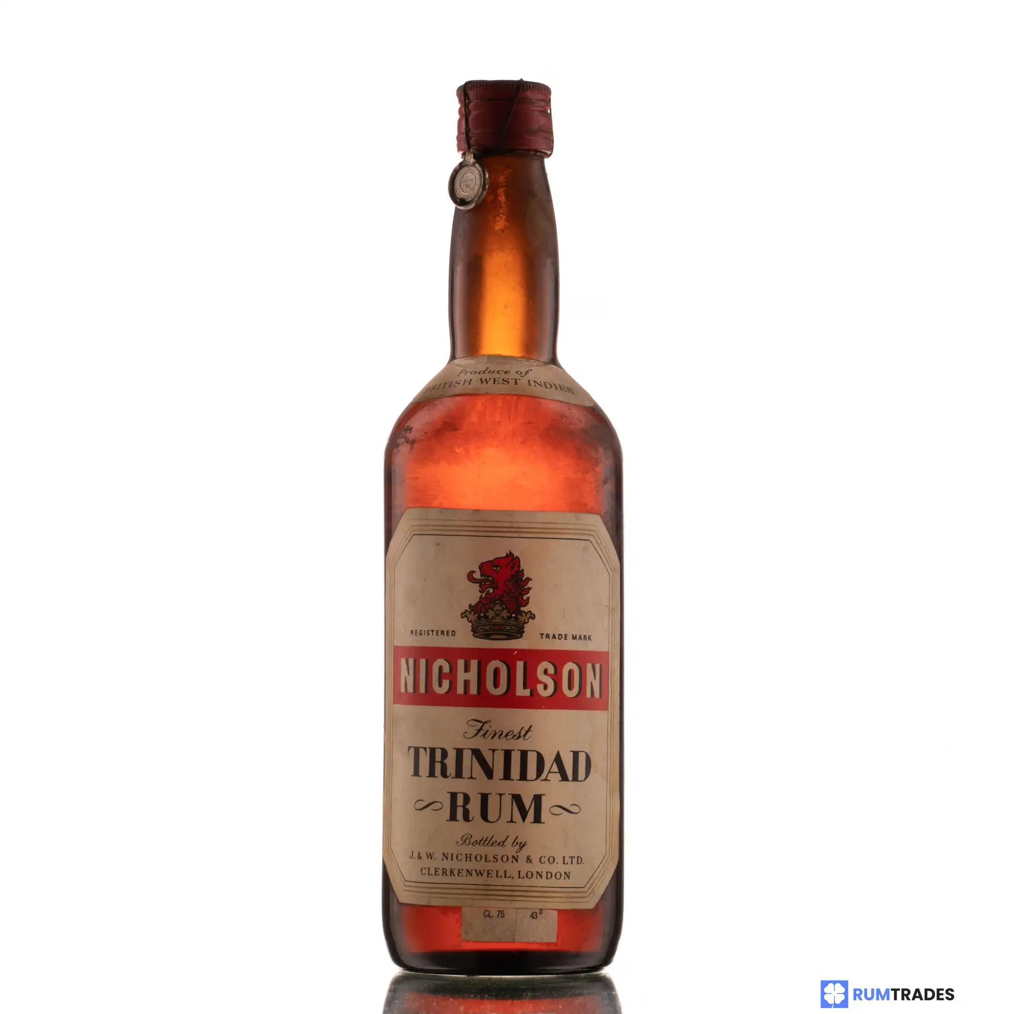 Ferraretto Import Nicholson Finest Trinidad Rum 1940s