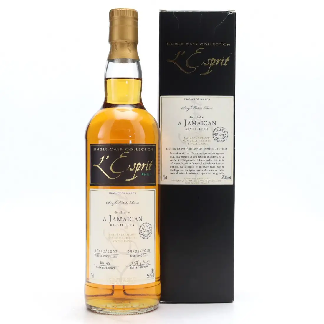 Whisky & Rhum Worthy Park L‘Esprit 2007