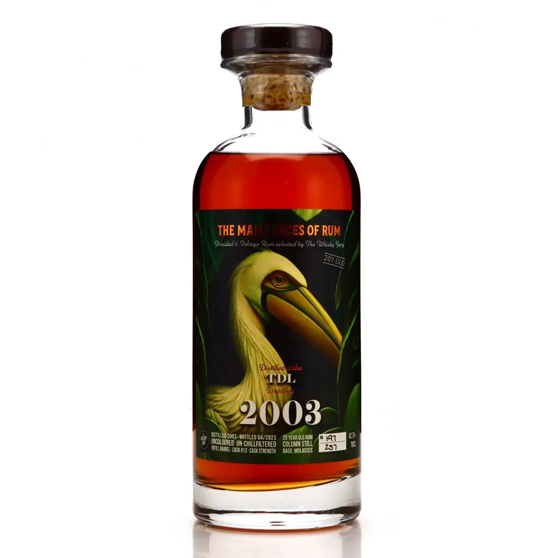 The Whisky Jury T.D.L The Manu face of rums Trinidad Rum 2003