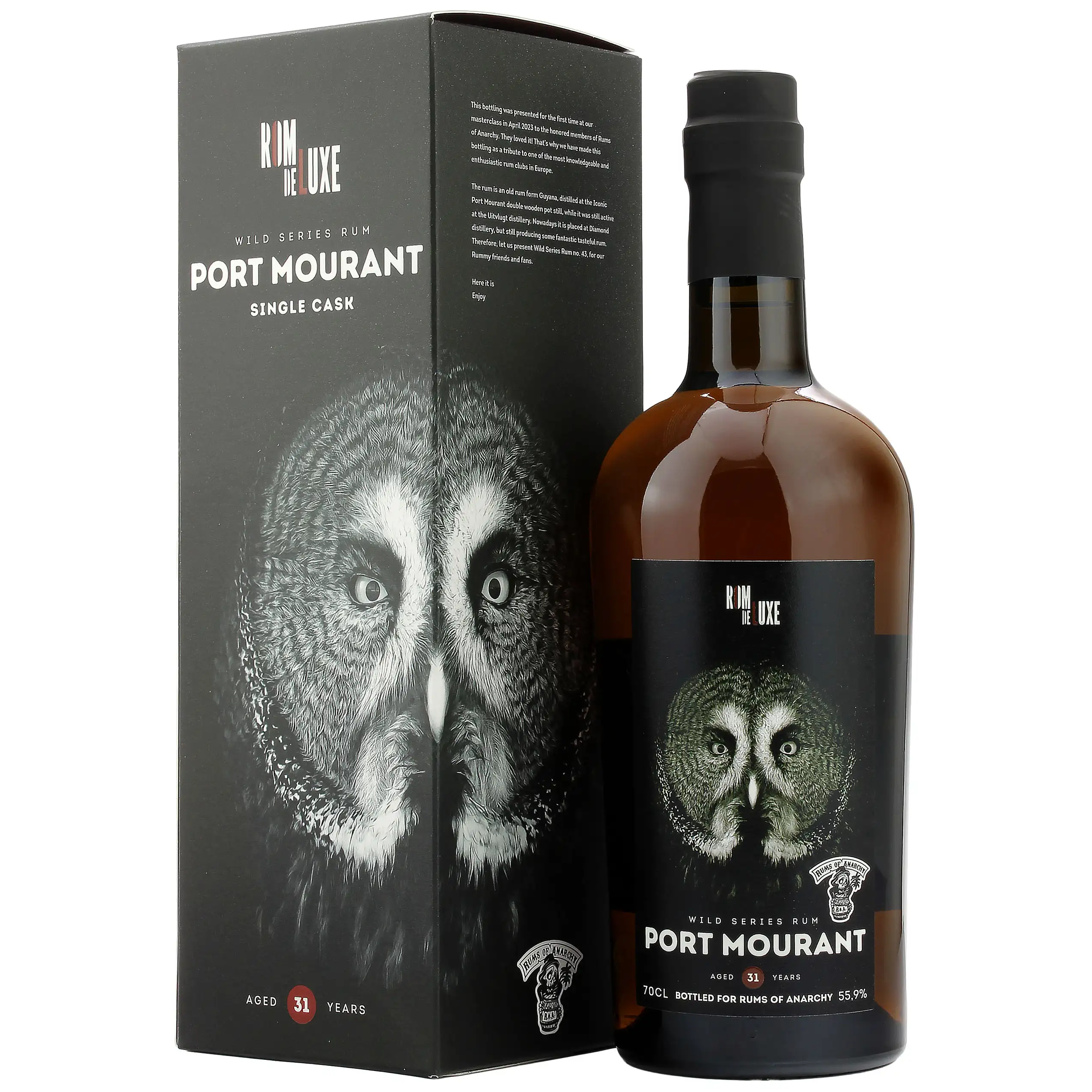 Romdeluxe Uitvlugt Wild Series Rum Port Mourant No. 43 (Rums of Anarchy) MPM 1991