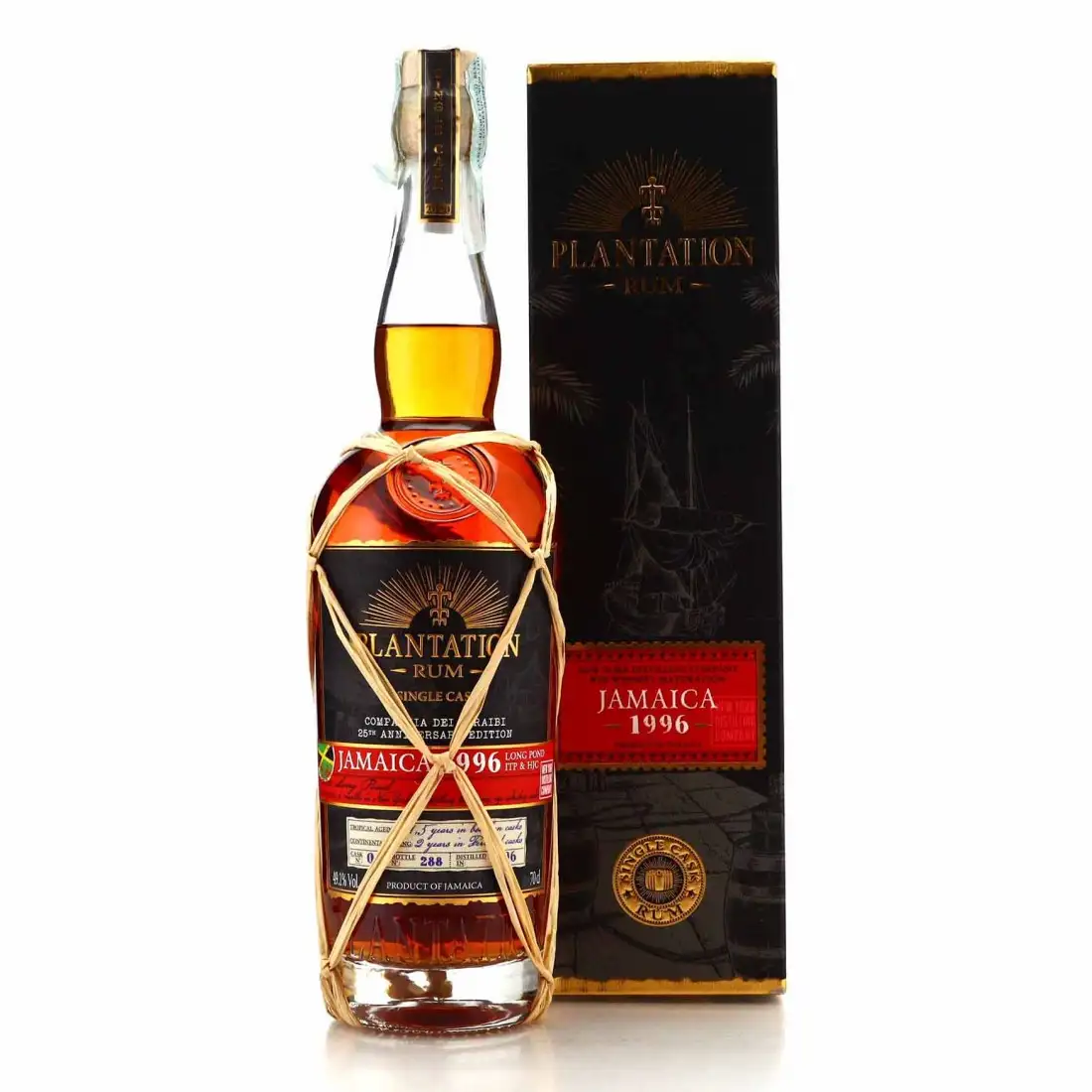 Long Pond Plantation Jamaica Finish Rye Whiskey (Compagnia dei Caraibi) ITP - HJC 1996