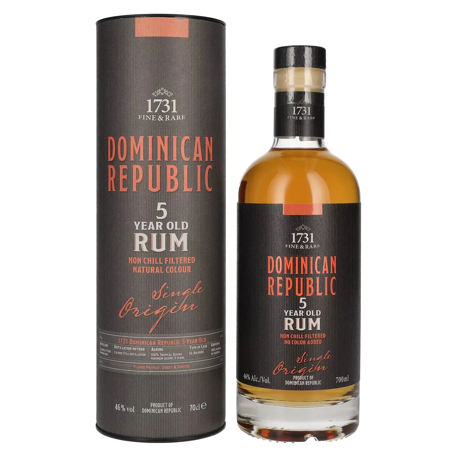 1731 Fine & Rare Single Origin 5 Year Old Rum