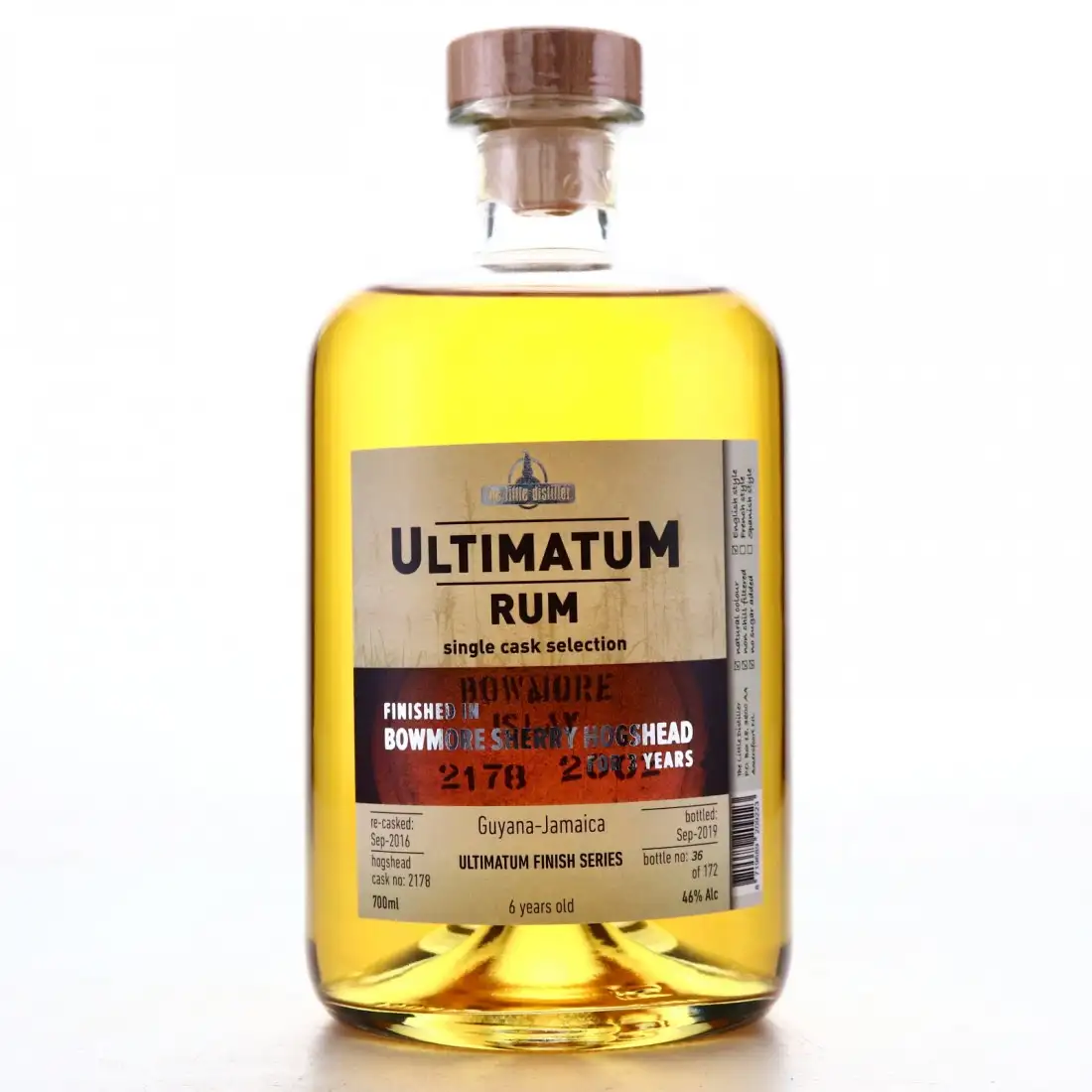 The Little Distiller Ultimatum Rum (Finished in Bowmore Sherry Hogshead) 2013