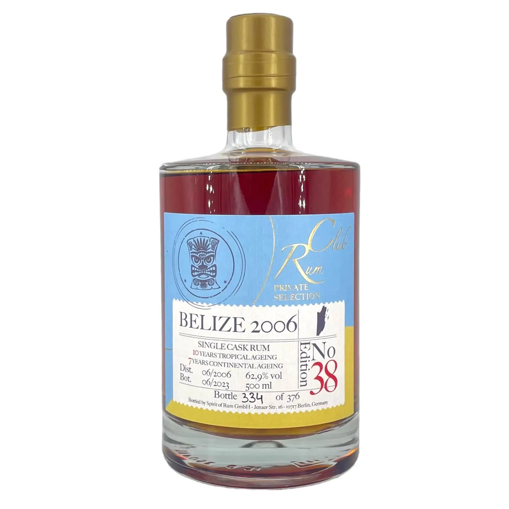 Travellers Rumclub Private Selection Ed. 38 Belize Rum 2006