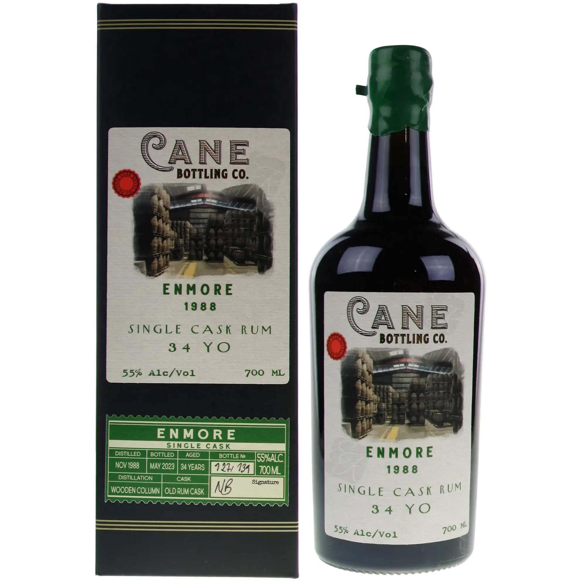 Cane Rum Bottling Company Enmore Single Cask Rum 1988