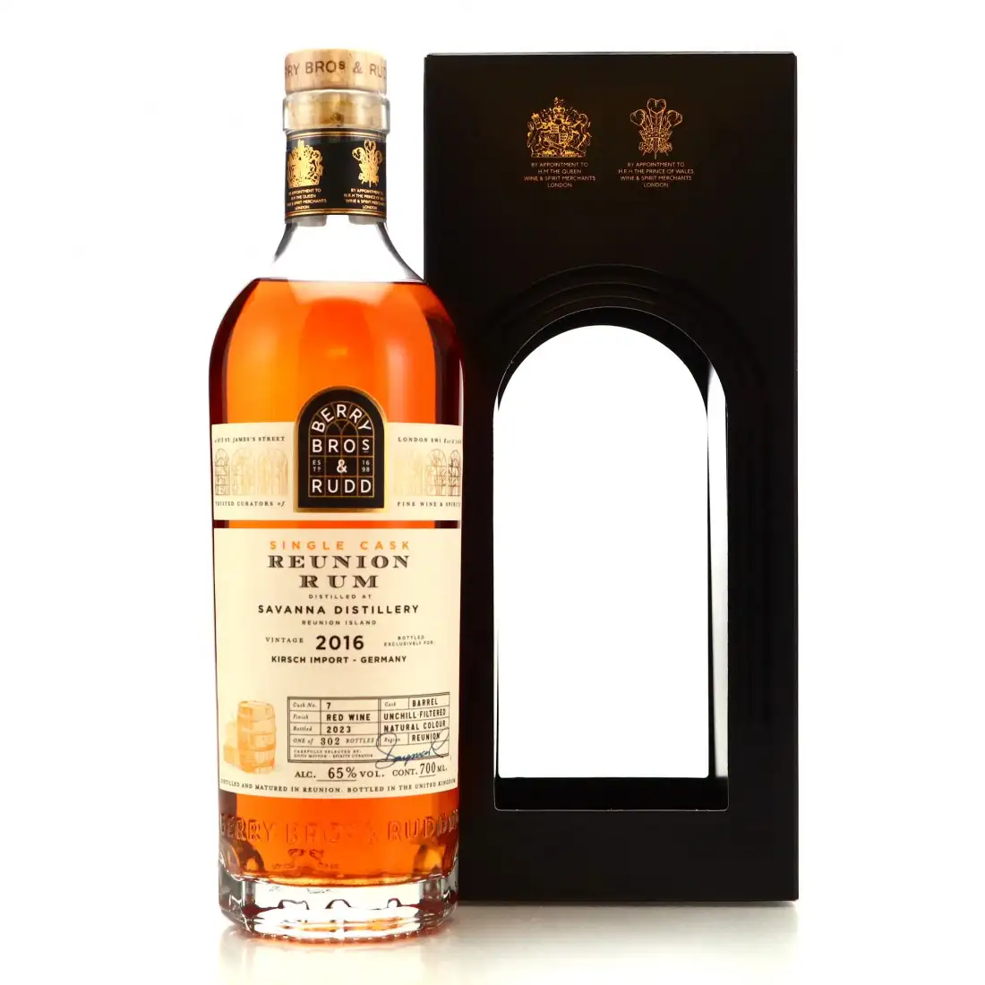 Berry Bros & Rudd Savanna Réunion Rum (Bottled for Kirsch) 2016