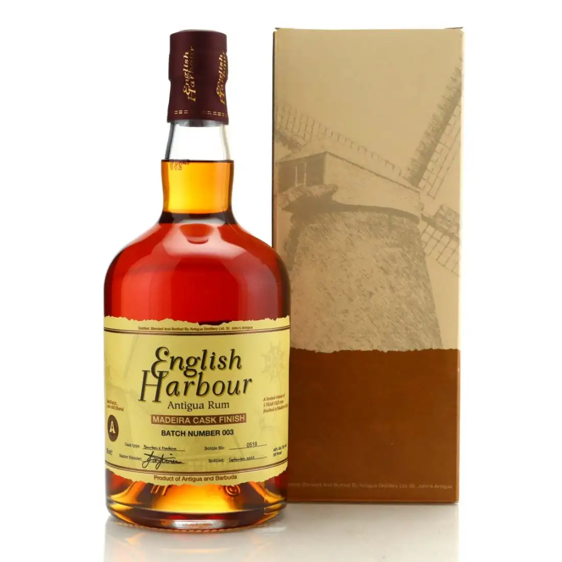 The Antigua Distillery English Harbour Madeira Finish (Batch Number 003) 2017