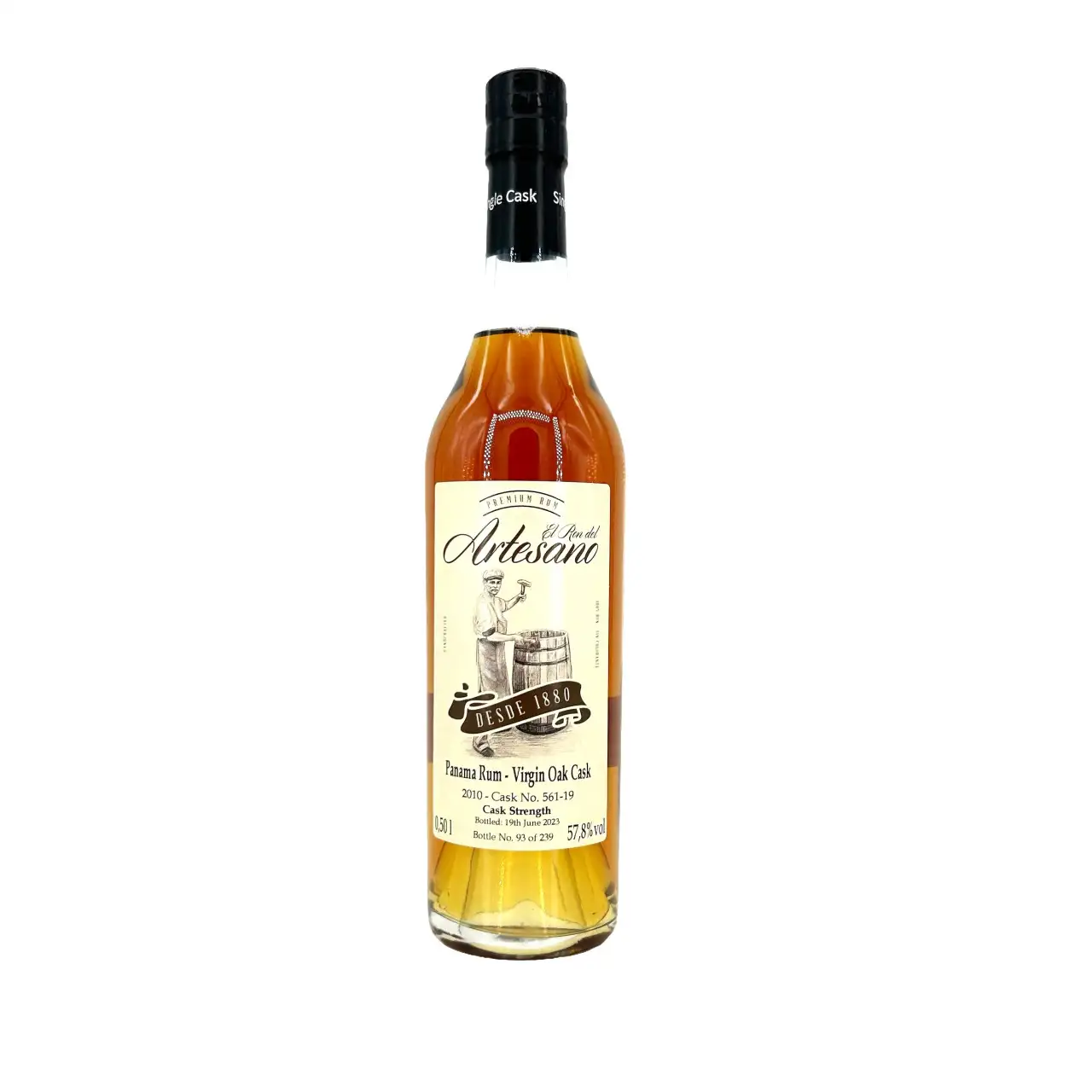 El Ron del Artesano Panama Rum - Virgin Oak Cask 2010