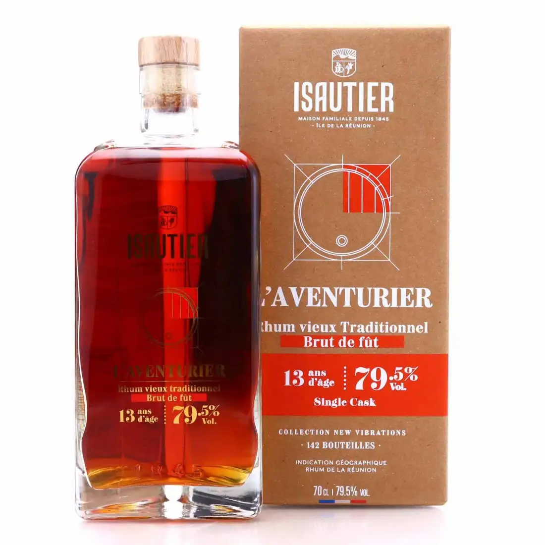 Isautier L’Aventurier Rhum Vieux Traditionnel - Brut de fût (LMDW) 2008