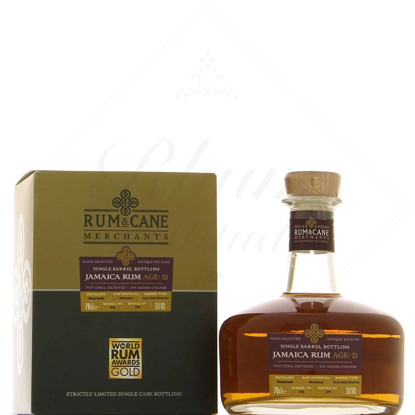 Crucial Drinks Monymusk Rum & Cane Jamaica Rum Age: 21
