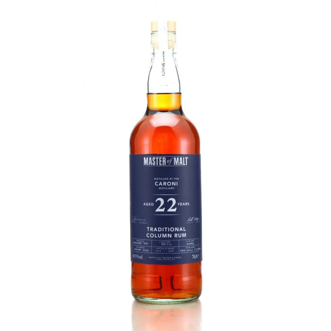 Master of Malt Caroni Traditional Column Rum HTR 1997