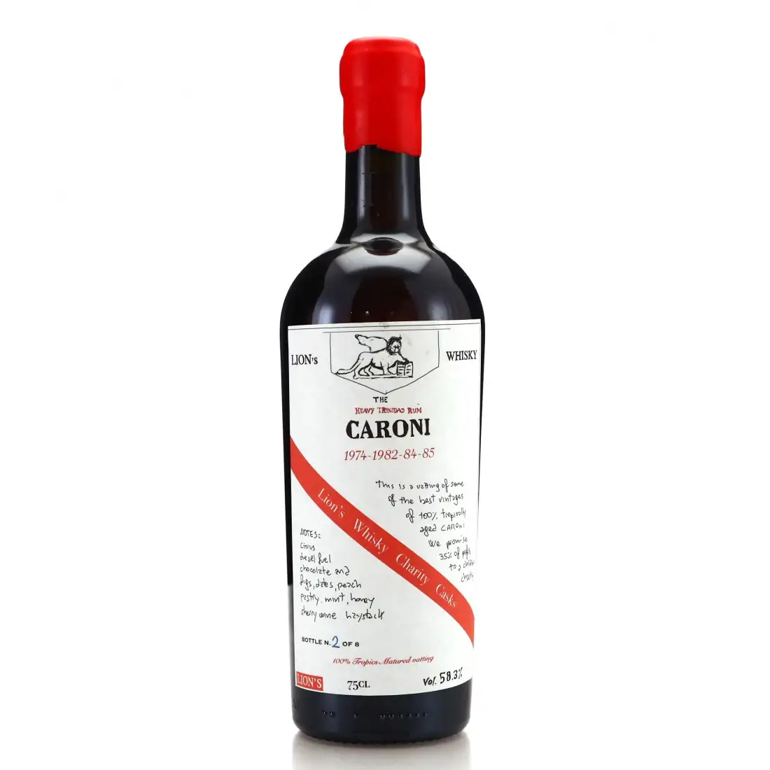 Lion‘s Whisky Caroni Charity Cask (1974-1982-84-85)