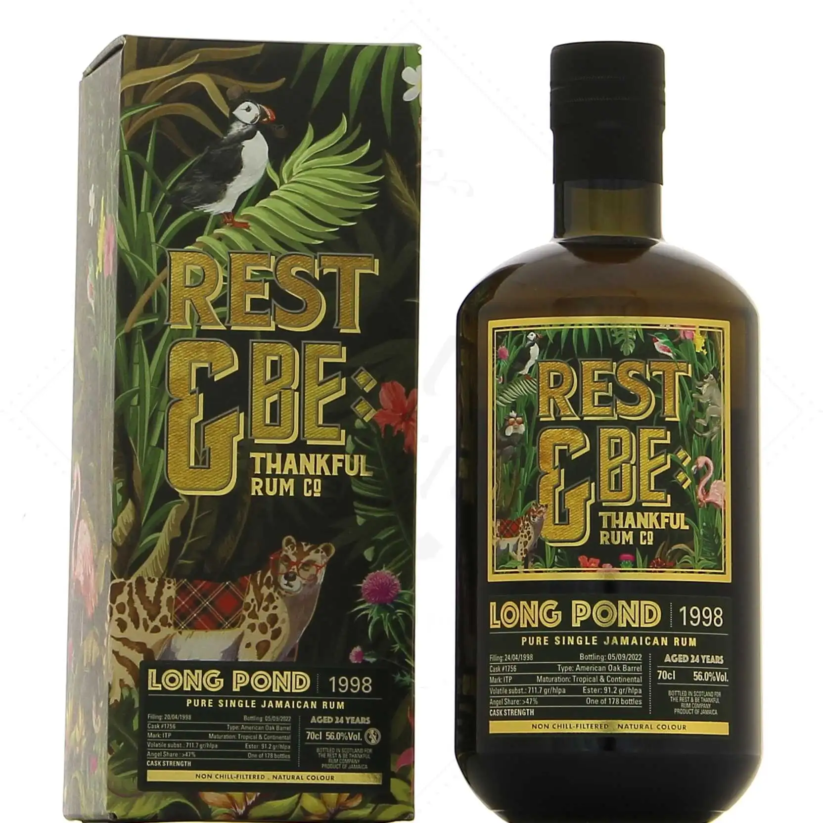 Rest & Be Thankful Long Pond Pure Single Jamaican Rum (LMDW) ITP 1998