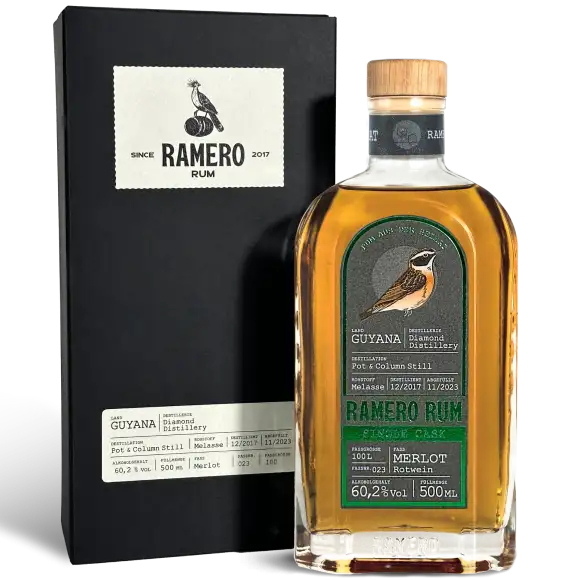 Heimat Distillers Diamond Ramero Rum Single Cask Guyana (Merlot Finish) 2017