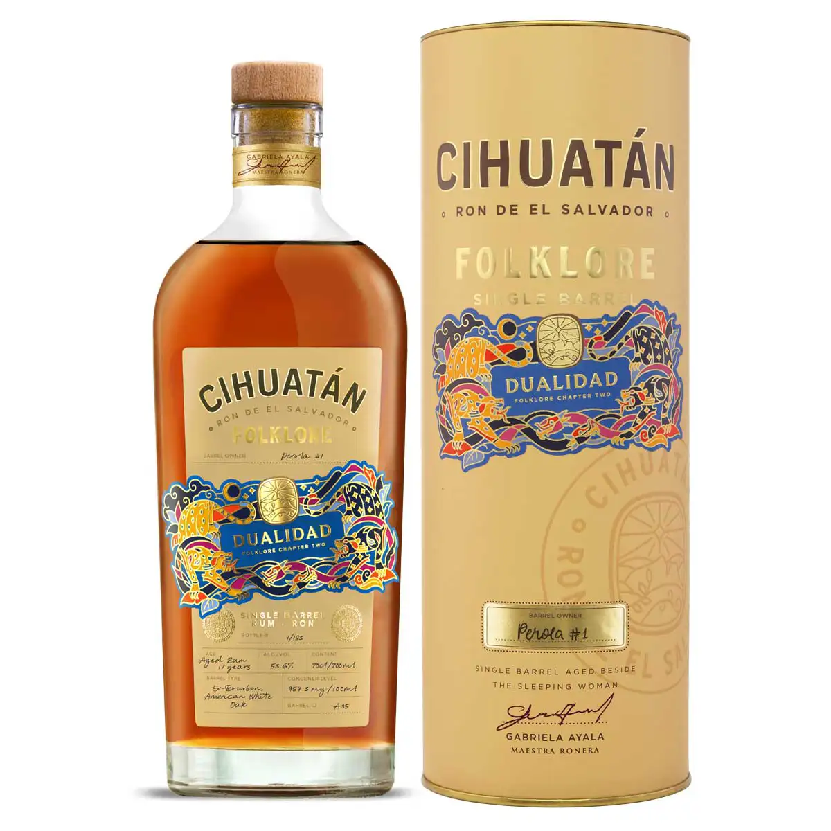 Perola Licorera Cihuatán Cihuatán Folklore Single Barrel Dualidad (Perola #1)