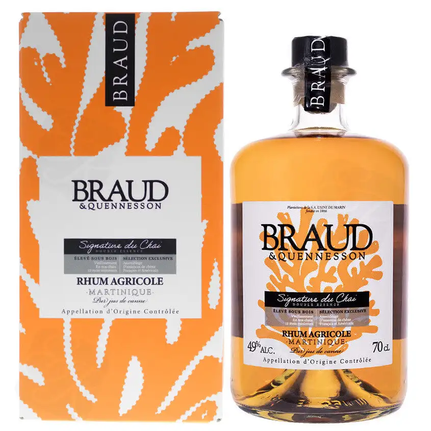 S.A USINE DU MARIN Braud & Quennesson Rhum Élevé Sous Bois (Signature du Chai)