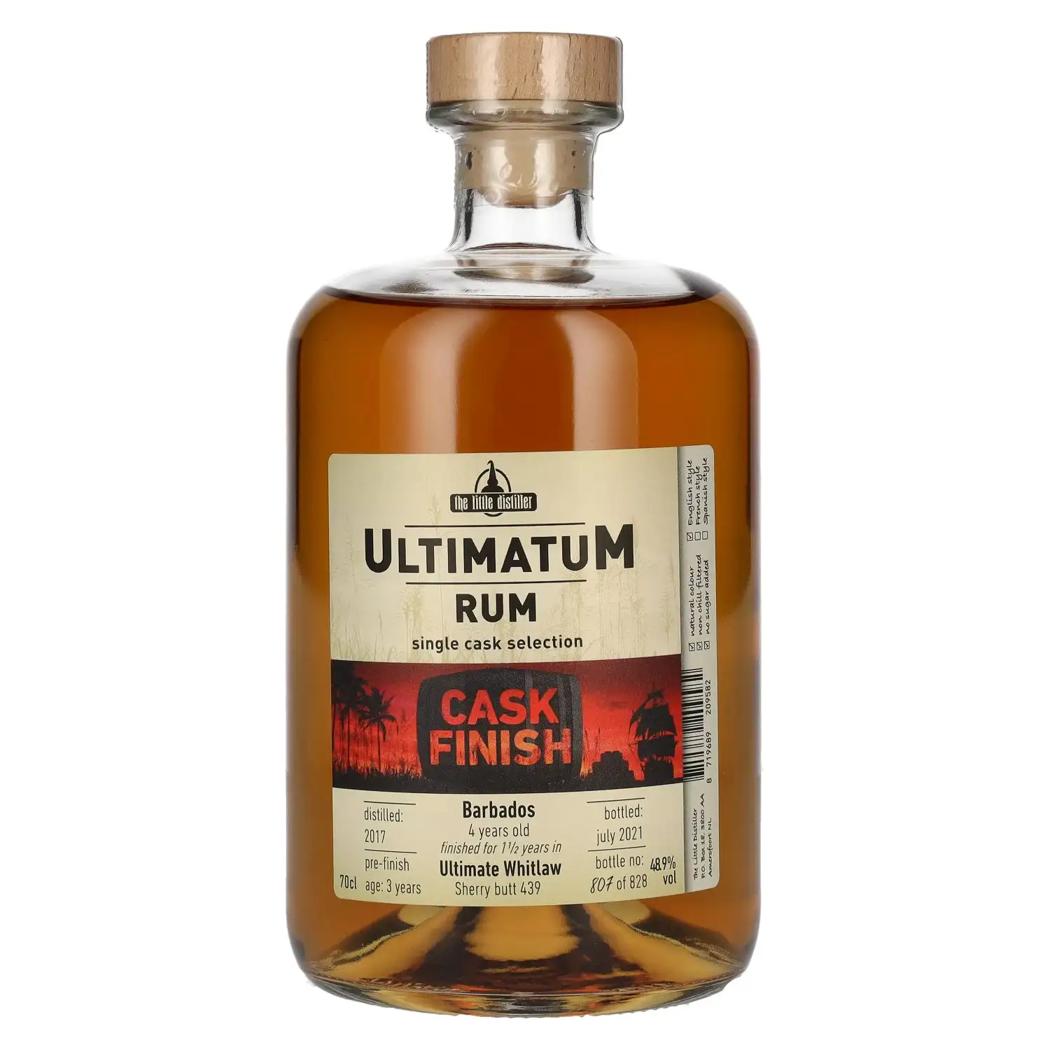 The Little Distiller Ultimatum Rum Cask Finish (Ultimate Whitlaw) 2017