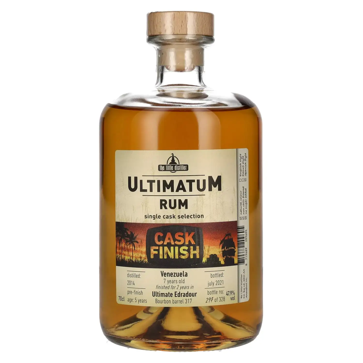 The Little Distiller Ultimatum Rum Cask Finish (Ultimate Edradour) 2014