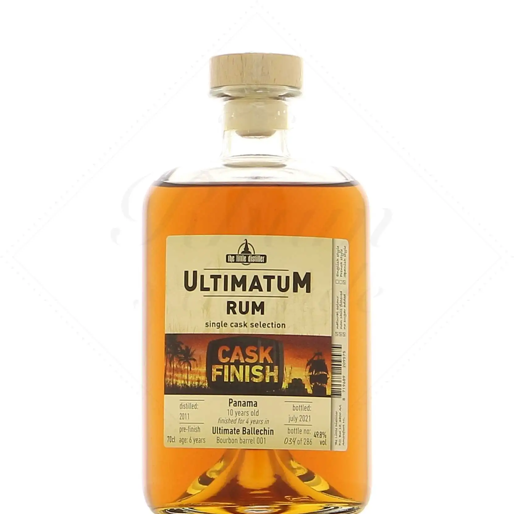 The Little Distiller Ultimatum Rum Cask Finish (Ultimate Ballechin) 2011