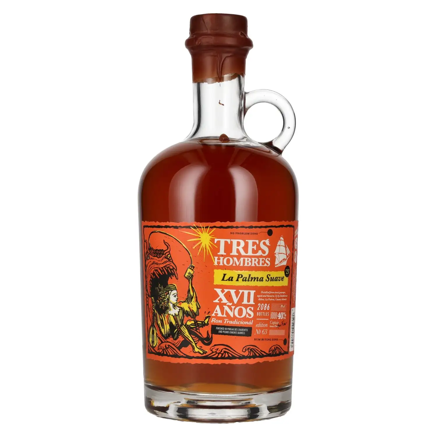 Tres Hombres Ron Aldea Ed. 63 La Palma Suave (XVII Años) 2006