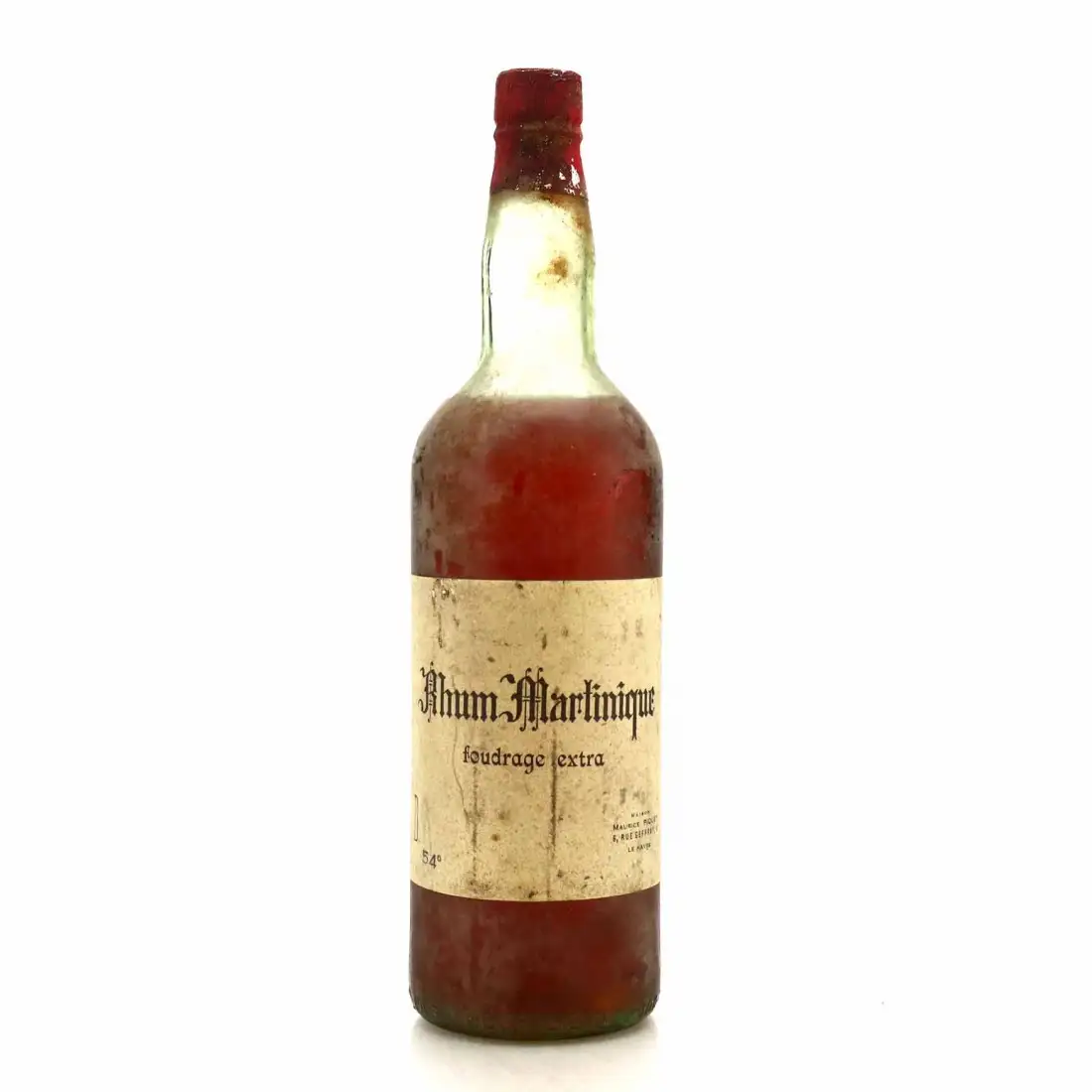 Maison Maurice Piquet Vieux Foudrage Rhum 1930s