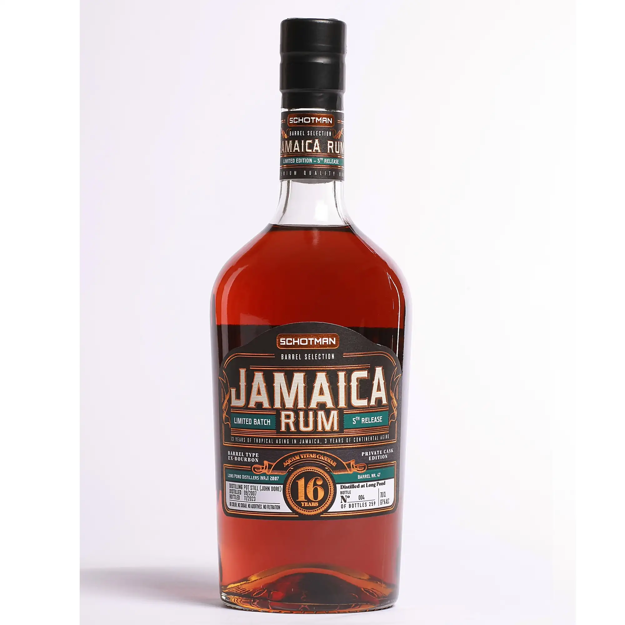 Schotman’s Barrel Selection Long Pond Jamaica Rum Limited Batch (5th Release) ITP 2007