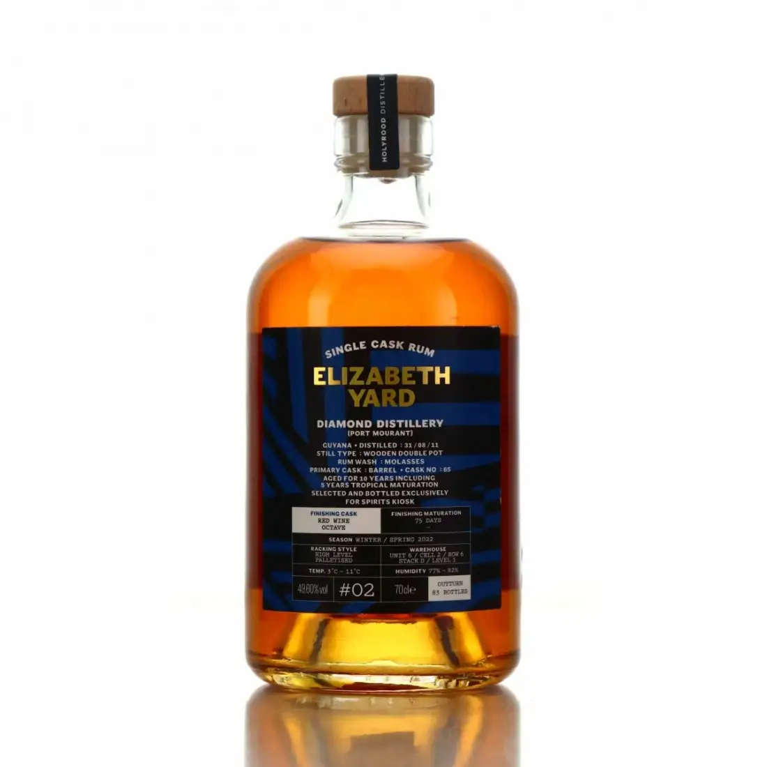 Elizabeth Yard Diamond Single Cask Rum (Spirits Kiosk) 2011