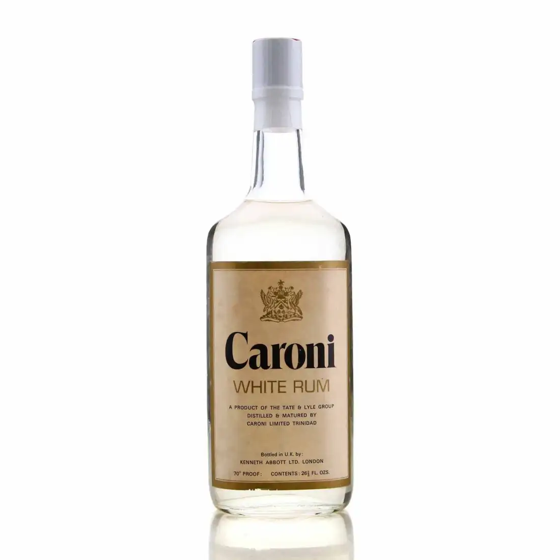 Kenneth Abbot Ltd. Caroni White Rum (1970s)