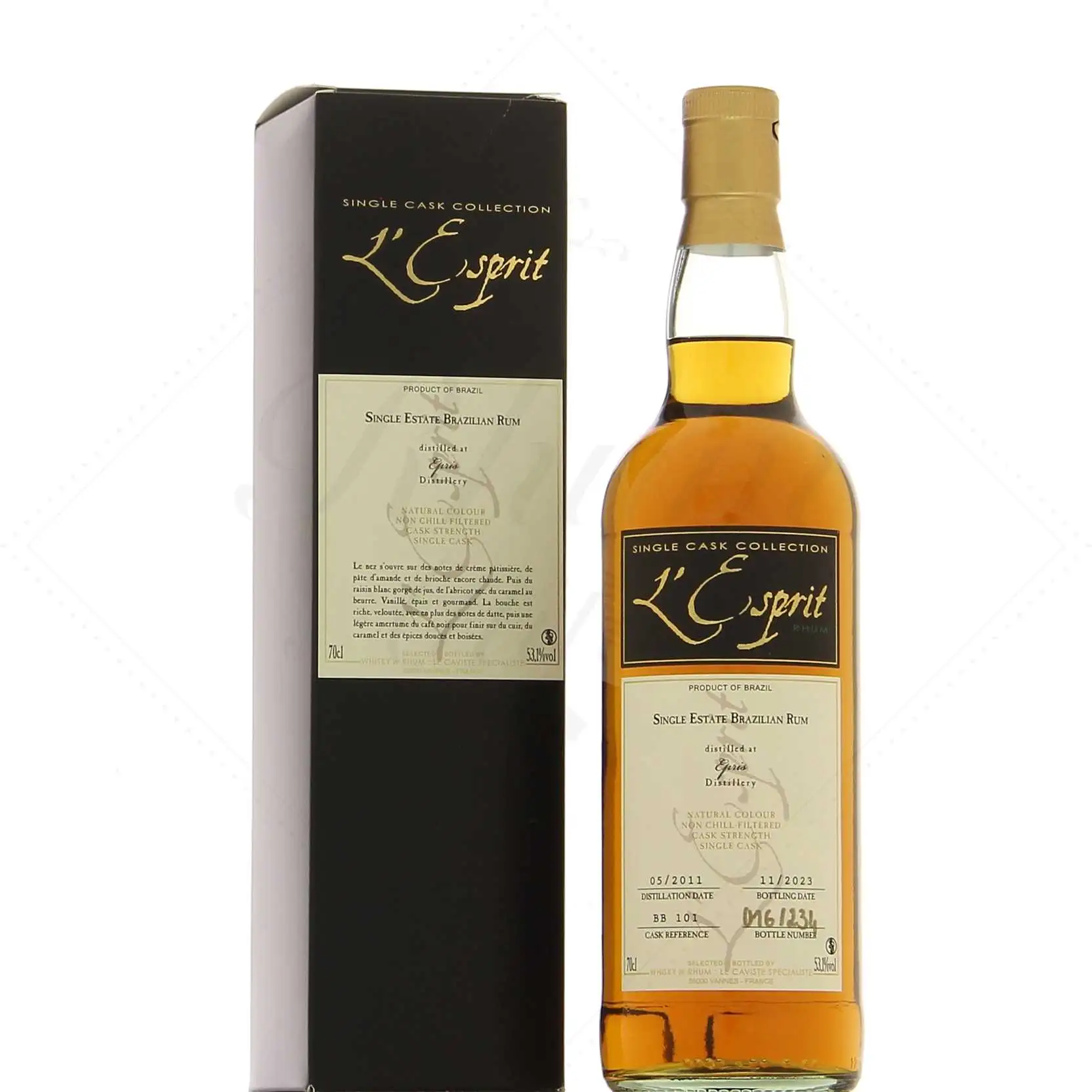 Whisky & Rhum Epris L‘Esprit Single Estate Brazilian Rum 2011