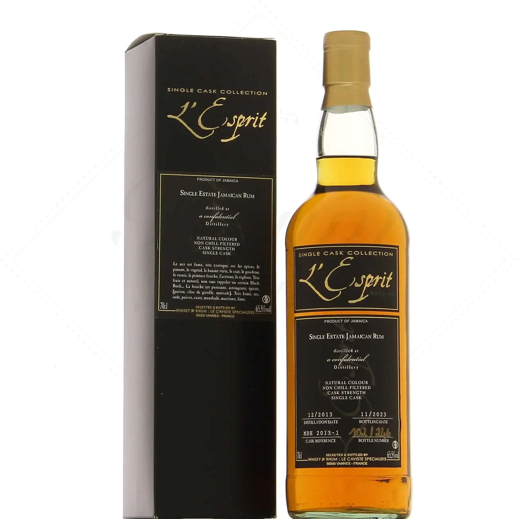 Whisky & Rhum L‘Esprit Single Estate Jamaican Rum 2013