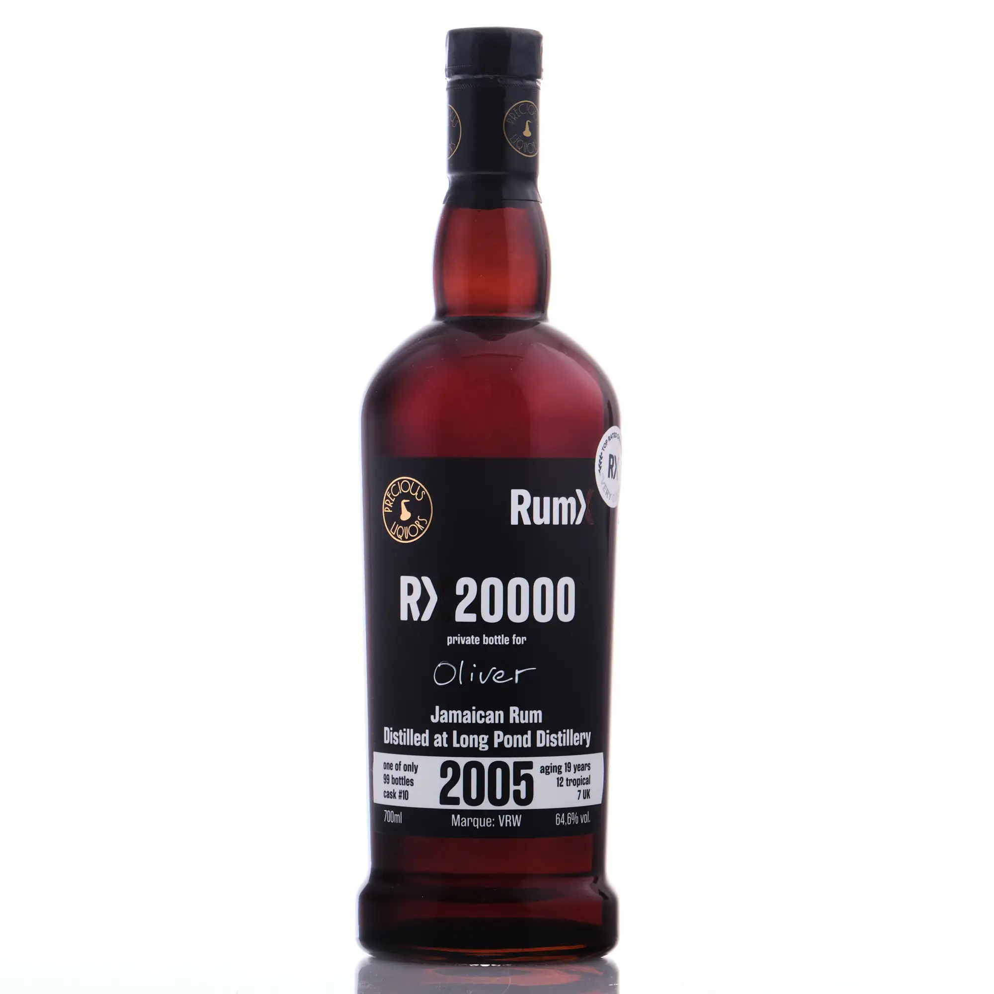 Precious Liquors Long Pond Jamaican Rum (Selected by RumX) VRW 2005