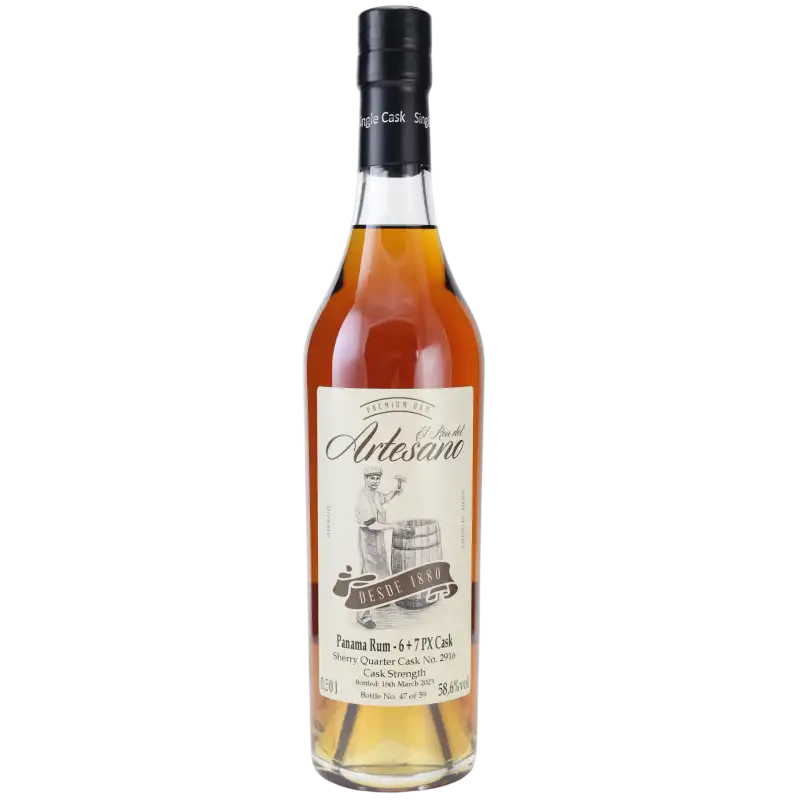 El Ron del Artesano Panama Rum - 6 + 7 PX Cask 2010
