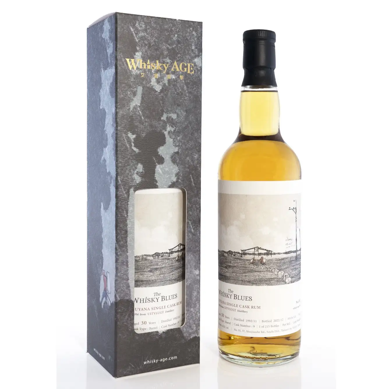 Whisky AGE Uitvlugt The Whisky Blues Guyana Single Cask Rum MPM 1992