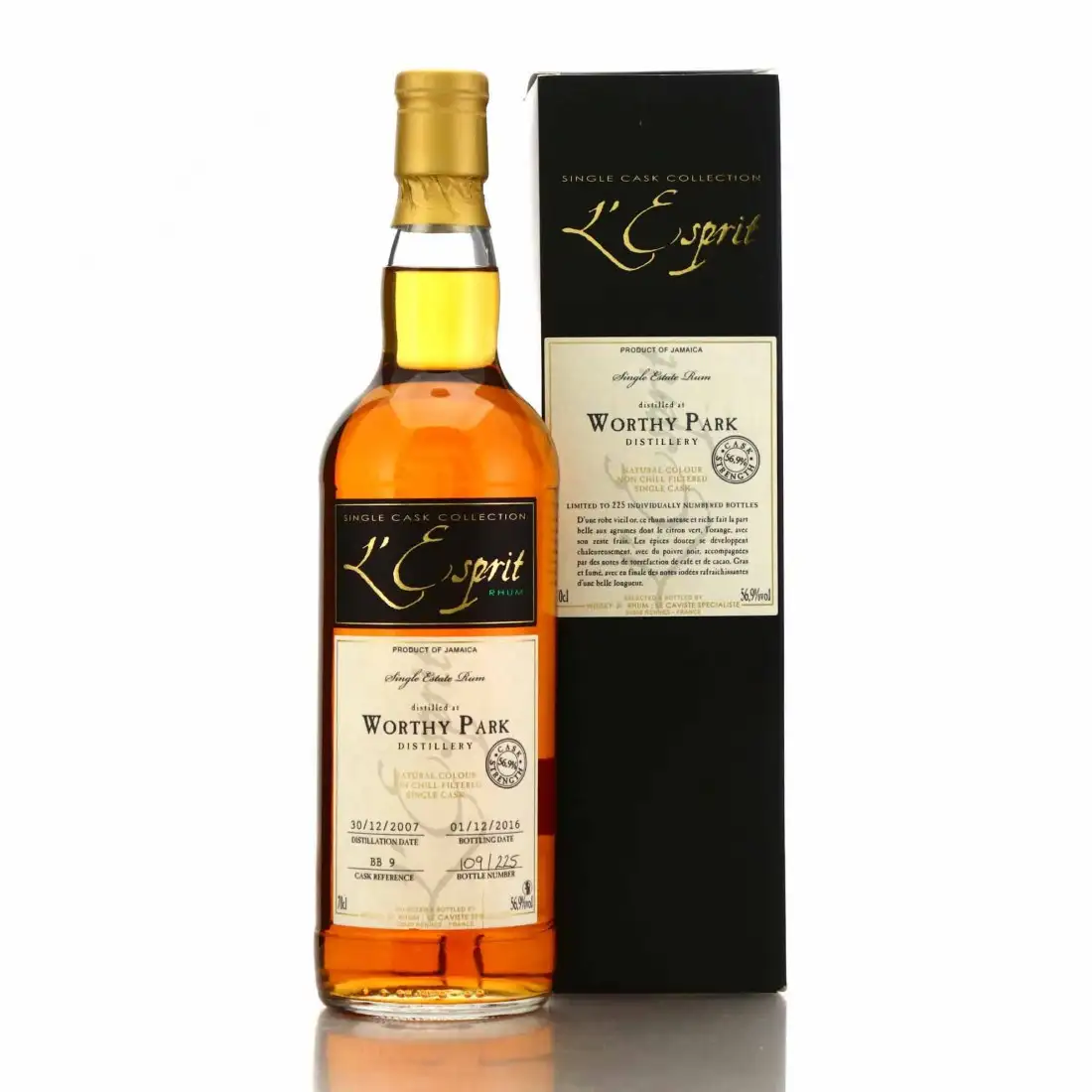 Whisky & Rhum Worthy Park L‘Esprit 2007