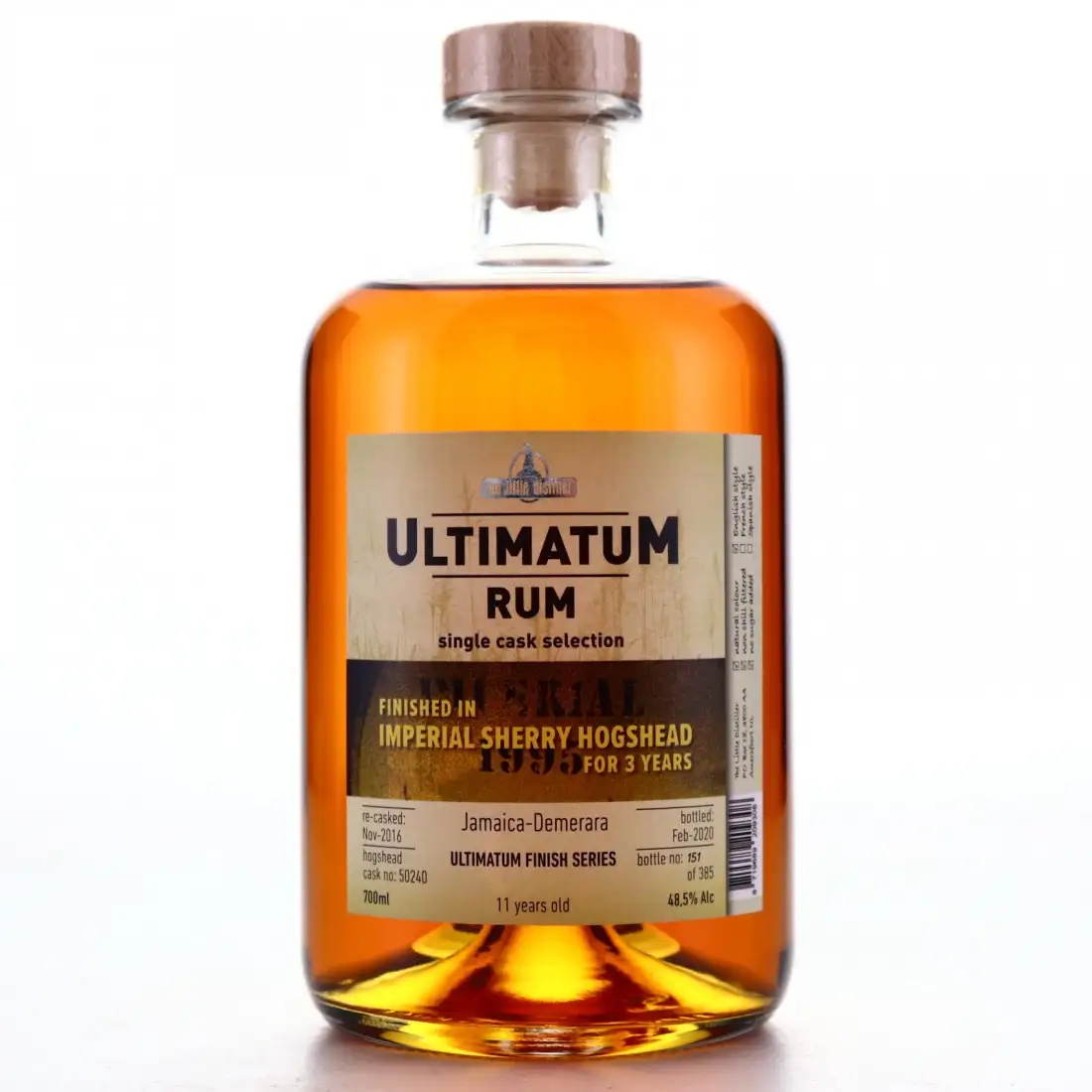 The Little Distiller Ultimatum Rum Imperial Sherry Hogshead Finish 2008