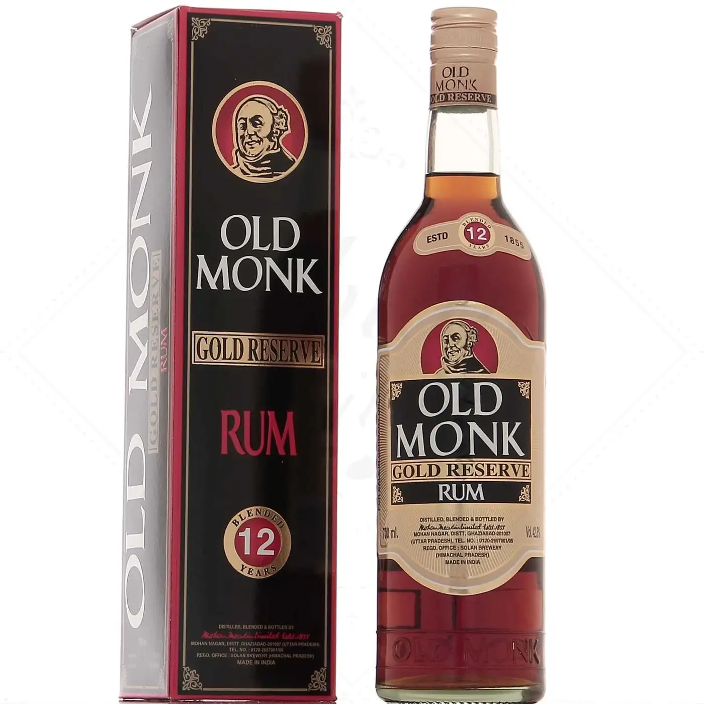 Mohan Meakin Distillery Old Monk Gold Reserve Rum