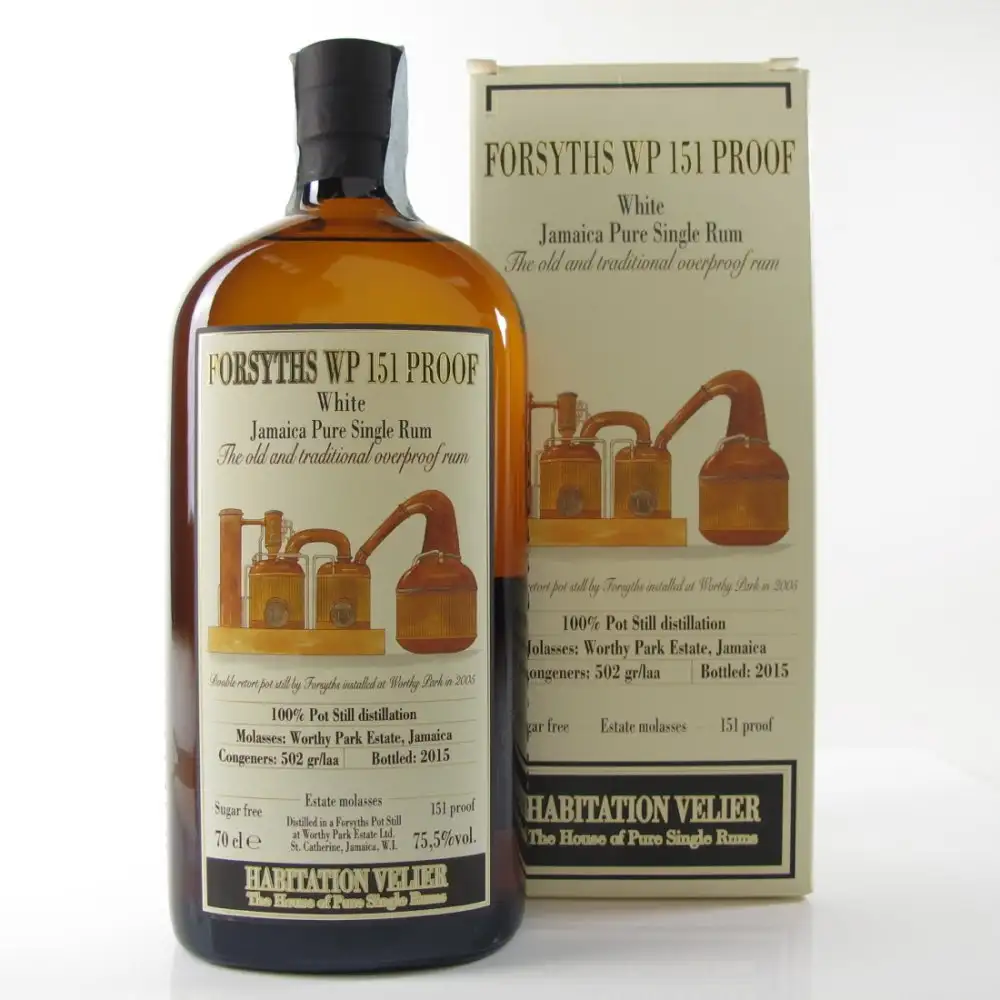 Habitation Velier Worthy Park Forsyths 151 Proof White 2015