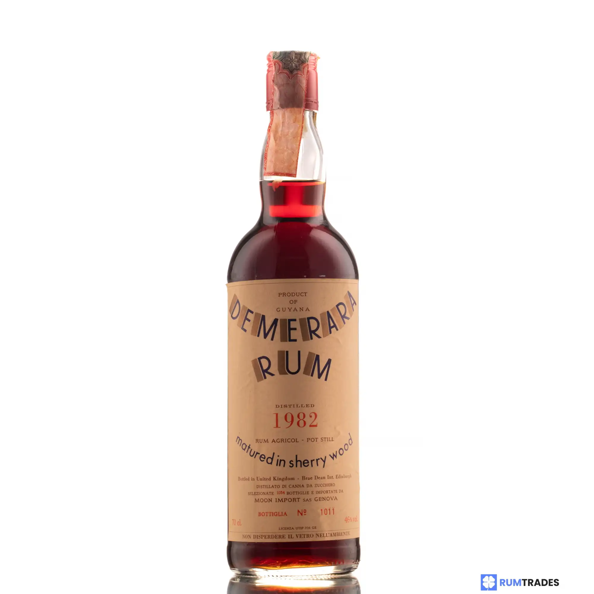 Moon Import Demerara Rum 1982